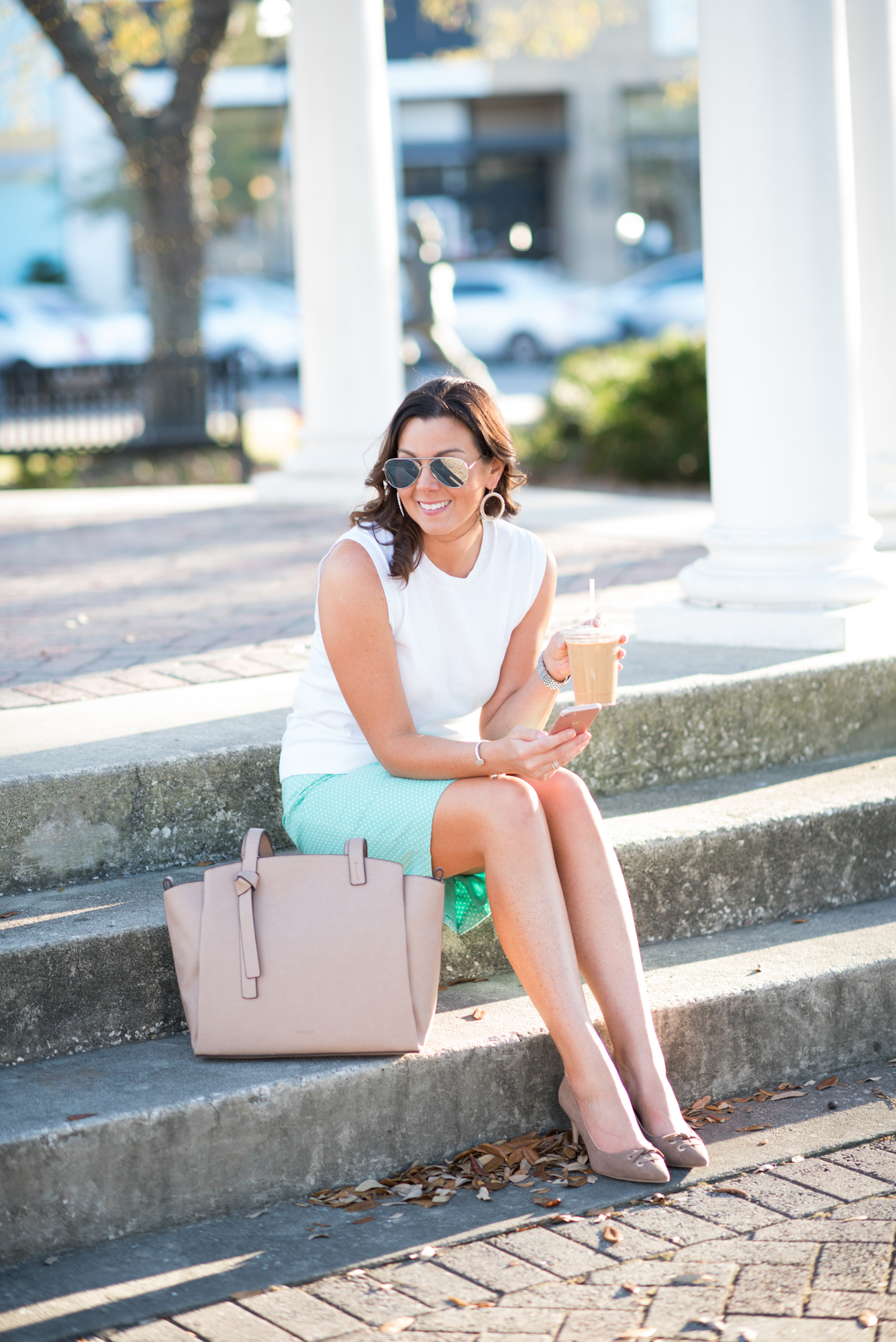 Coffee and clothes, San Marco, Jacksonville blogger, Florida fashion, young professional style