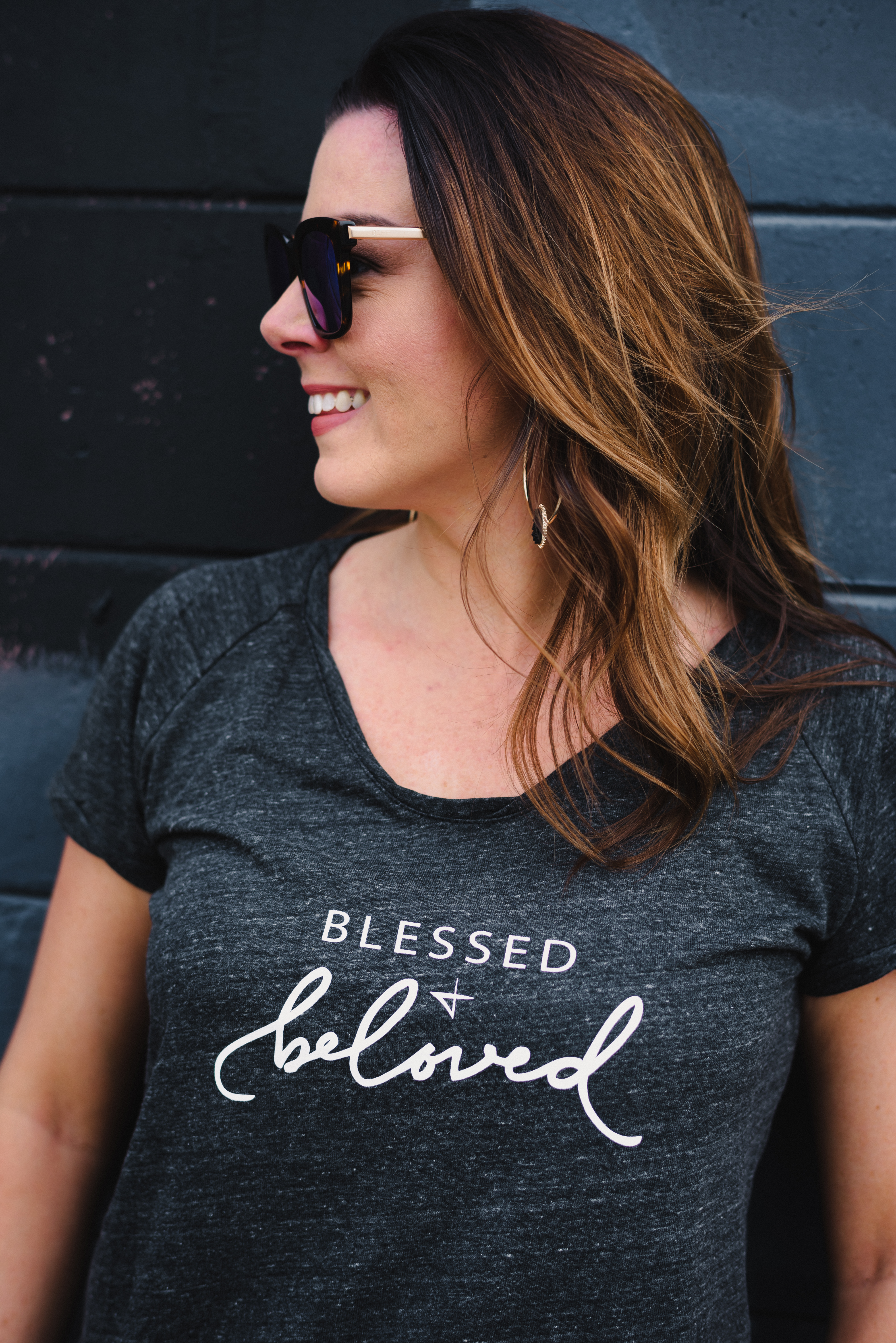 blessed & beloved t-shirt, faith, christian apparel, avi & Luz
